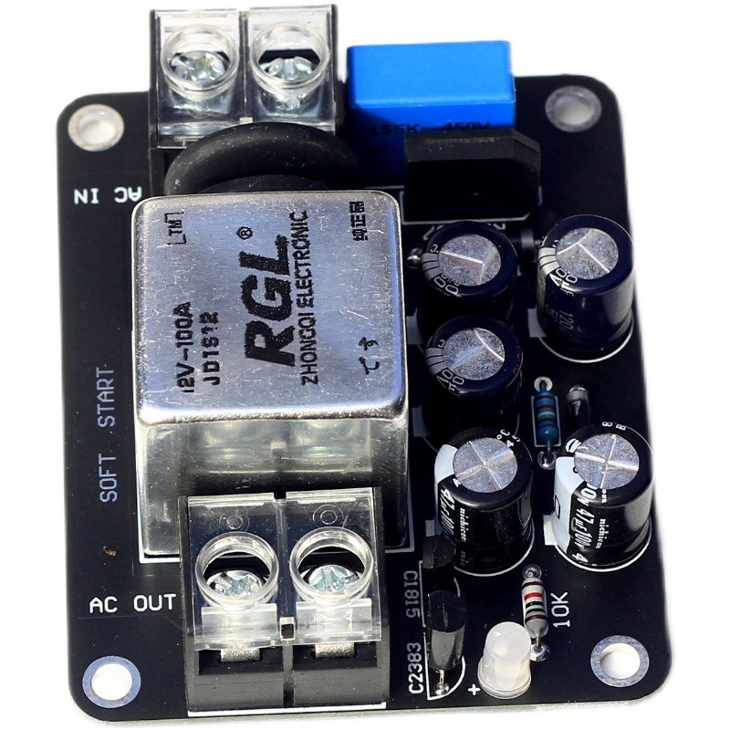 电源软启动板 大功率100A大电流继电器 适合甲类功放