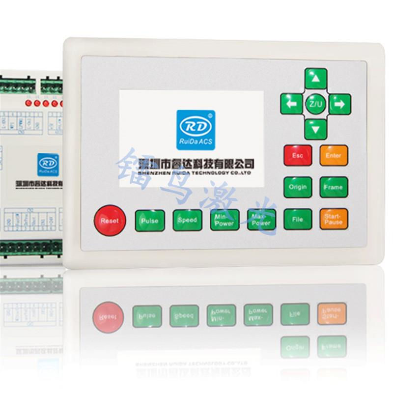 睿达6445G激光雕刻机控制系统RDC6442S-B自动巡边CO2脱机操作板卡