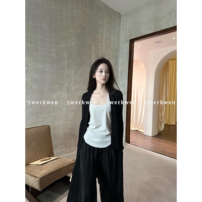 5werkn纸片人V领针织开衫