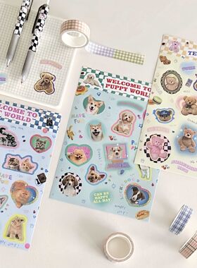 原创Y2K美式复古卡通贴纸咕卡咕盘贴纸咕盒手账贴纸行李箱贴纸