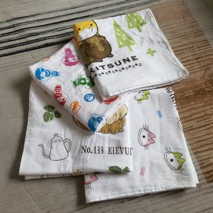 出口纱布毛圈印花纯棉婴幼儿童用浴巾沙滩巾洗澡巾柔软吸水透气