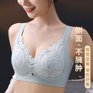 大胸显小大码 内衣女超薄款 调整型文胸聚拢收副乳矫正防下垂胸罩