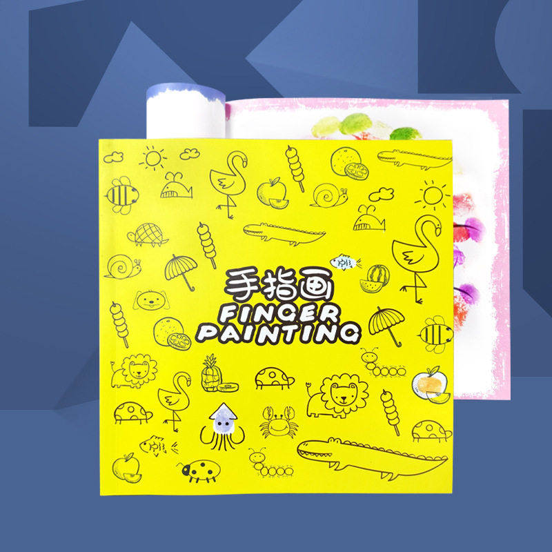 儿童diy手指画画册 涂鸦画印泥填色幼儿园涂色创意手掌画册本,文具电教/文化用品/商务用品,卷笔器,淘宝优惠券,粉丝福利购,淘宝优惠卷