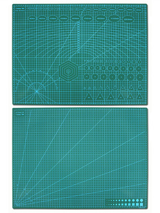 切割垫手工写字书写考试卷A1A2A3A4美工作台学生裁纸防割软桌垫绿色双面可用模型橡皮章雕刻板雕刻手账笔刀