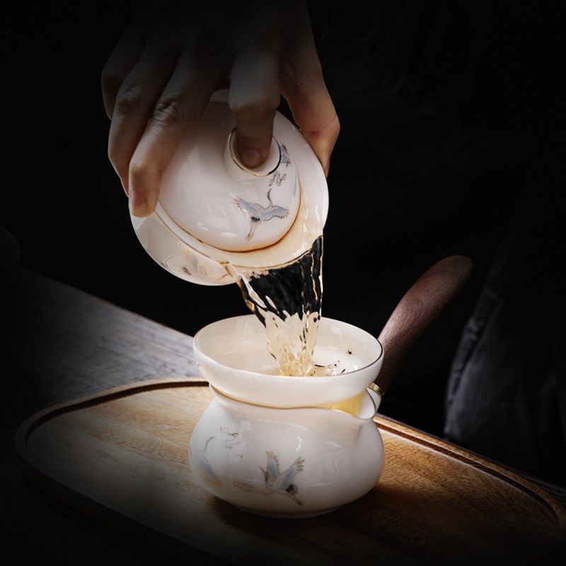 茶具套装茶杯2025新款功夫轻奢高档茶壶羊脂玉陶瓷用品大全盖碗瓷,餐饮具,功夫茶具,淘宝优惠券,粉丝福利购,淘宝优惠卷