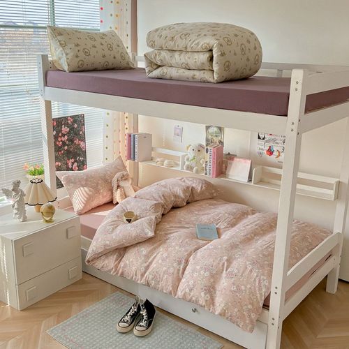 ins风水洗棉学生宿舍四六件套床垫棉被单人床被子被褥全套一整套3