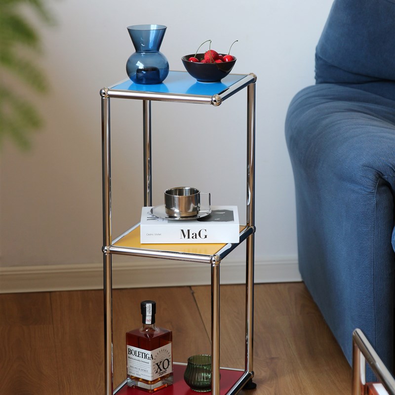 号角屋 USM小边几中古模块不锈钢现代简约置物客厅沙发边几