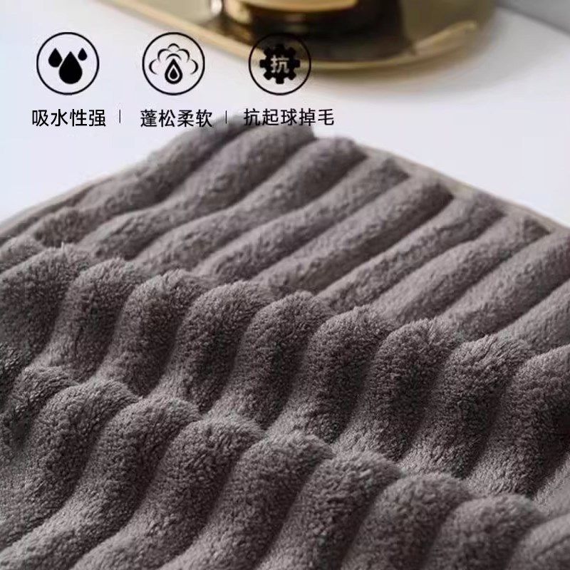 擦手毛巾挂式厨房搽手布超强吸水速干加厚家用卫生间不掉毛插手帕