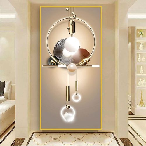 玄关装饰画 画自粘墙贴画 画轻奢走廊过道贴纸简约现代进门入户贴