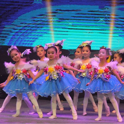 六一儿童演出服蓬蓬裙公主风夏季男女童纱裙幼儿园表演服装舞蹈服