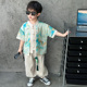 儿童夏季 新中式 唐装 宝宝短袖 男童汉服夏装 中国风男孩套装 2026新款
