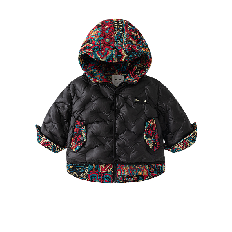 超好看儿童羽绒服2025新款女童男童加厚连帽保暖宝宝外套洋气棉服