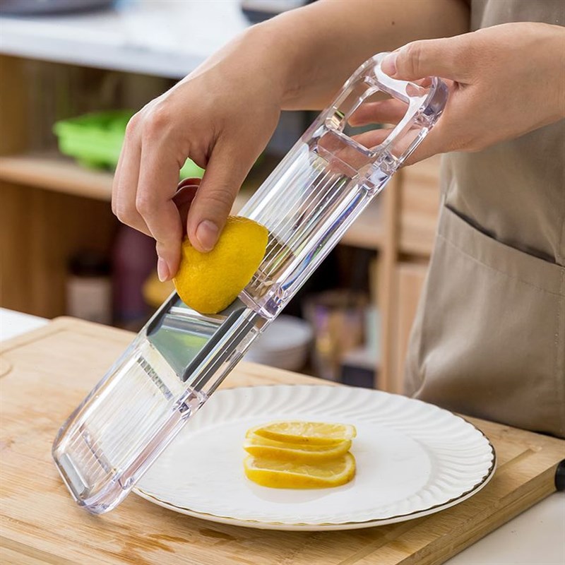 宜卡家居家用简约透明多功能擦丝C器切菜器切片器刨丝器切丝器神
