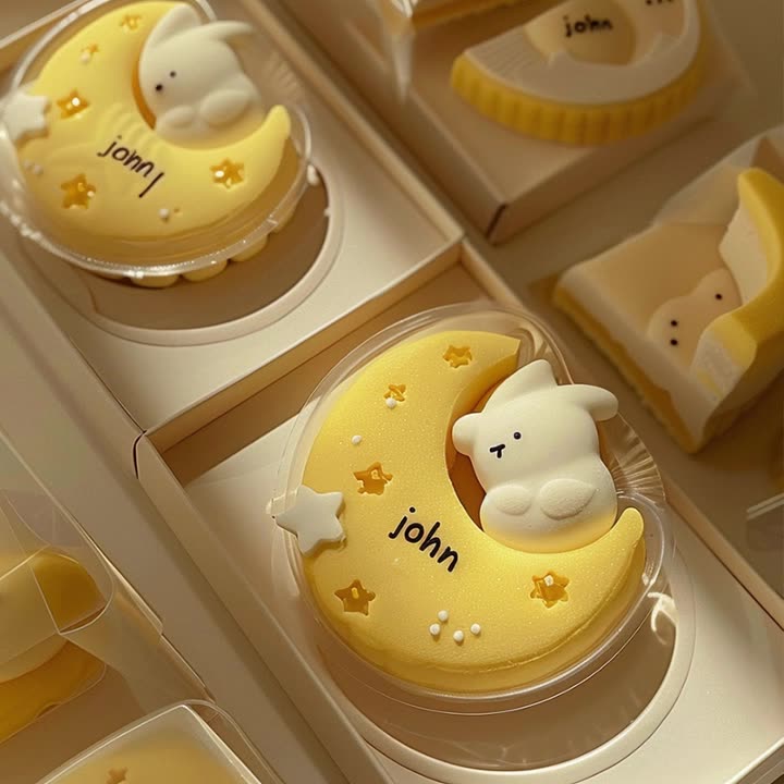 月亮兔慕斯蛋糕硅胶模具DIY月A兔冰皮月饼绿豆糕冰淇淋食品级磨具
