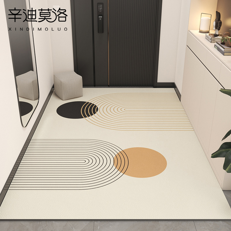 入户门地垫pvc免洗可擦高级x感进门门口脚垫进户玄关门垫皮革地毯