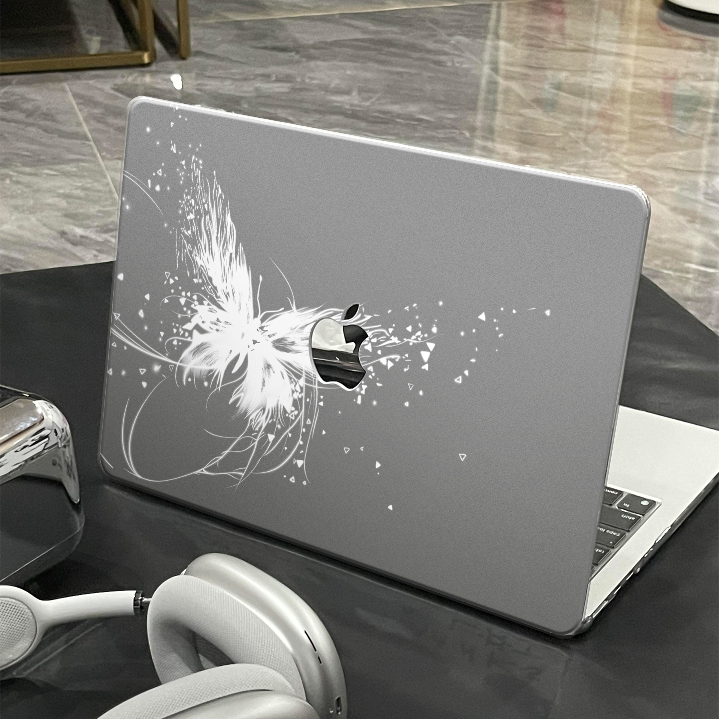 ins简约蝴蝶适用于苹果华为电脑macbook15保护壳mac笔记本电脑2025新款M2pro15寸macbookair13膜M3轻薄冰晶壳