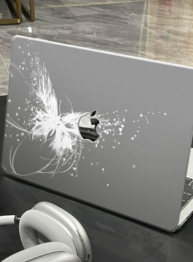 ins简约蝴蝶适用于苹果华为电脑macbook15保护壳mac笔记本电脑2025新款M2pro15寸macbookair13膜M3轻薄冰晶壳