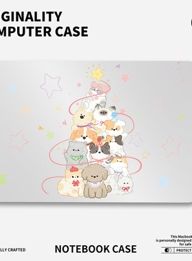 ins圣诞派对适用于苹果华为电脑macbook15保护壳mac笔记本电脑2025新款M2pro15寸macbookair13膜M3轻薄冰晶壳