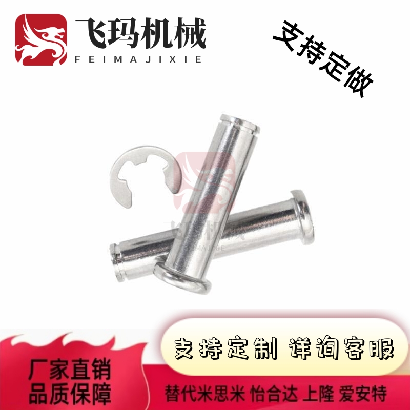 带肩扣环固定型铰链销SHCCG SHCDG3 4 5 6 8 10 12平头带槽销轴