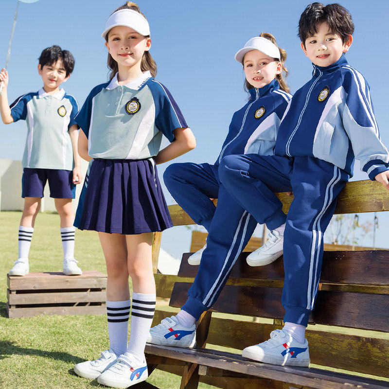 小学生英伦风班服校服春
