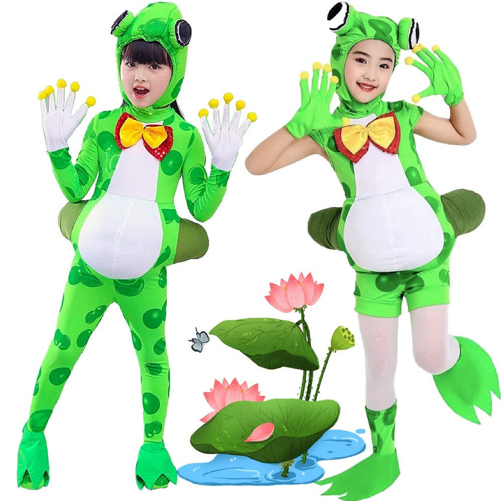 儿童青蛙演出服小荷风采