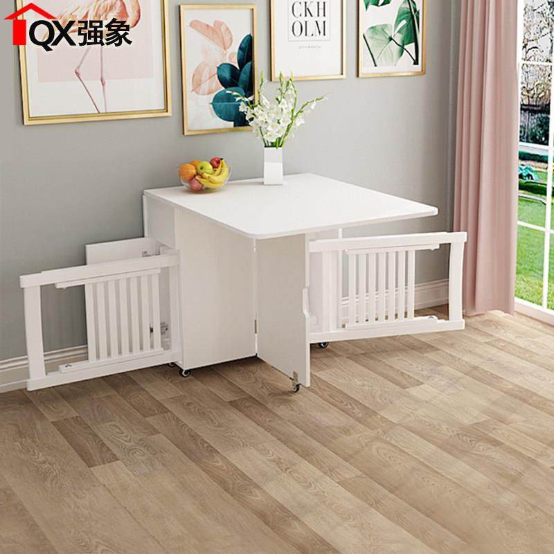 现代简约折叠餐桌家用小户型可收纳餐椅出租房多功能储物桌E-009,住宅家具,板木餐桌,淘宝优惠券,粉丝福利购,淘宝优惠卷