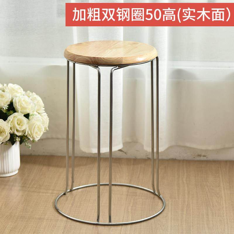 凳子家用餐桌茶几圆形实木简约加厚橡木粗钢筋板凳宿舍小凳子矮凳,住宅家具,矮凳,淘宝优惠券,粉丝福利购,淘宝优惠卷