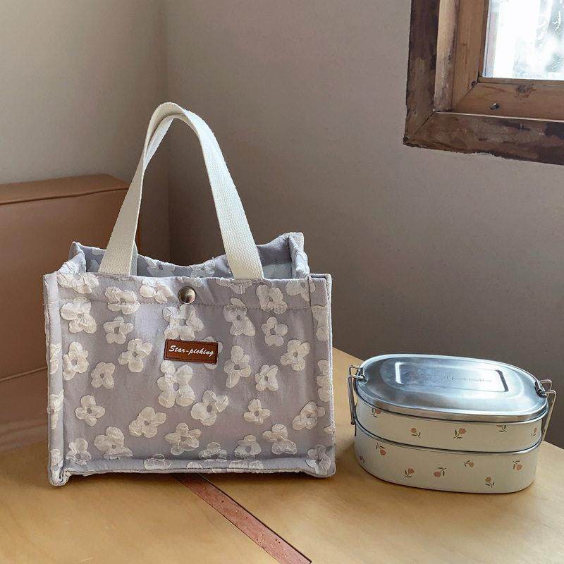 2024新款高颜值保温袋上班族手提饭盒隔热袋大容量装餐带饭便当包,收纳整理,便当包,淘宝优惠券,粉丝福利购,淘宝优惠卷
