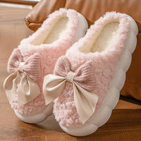 Winter 2025 New cotton slippers for women's indoor home use, anti-slip and warm fleece slippers for men can be worn outside thumbnail 5