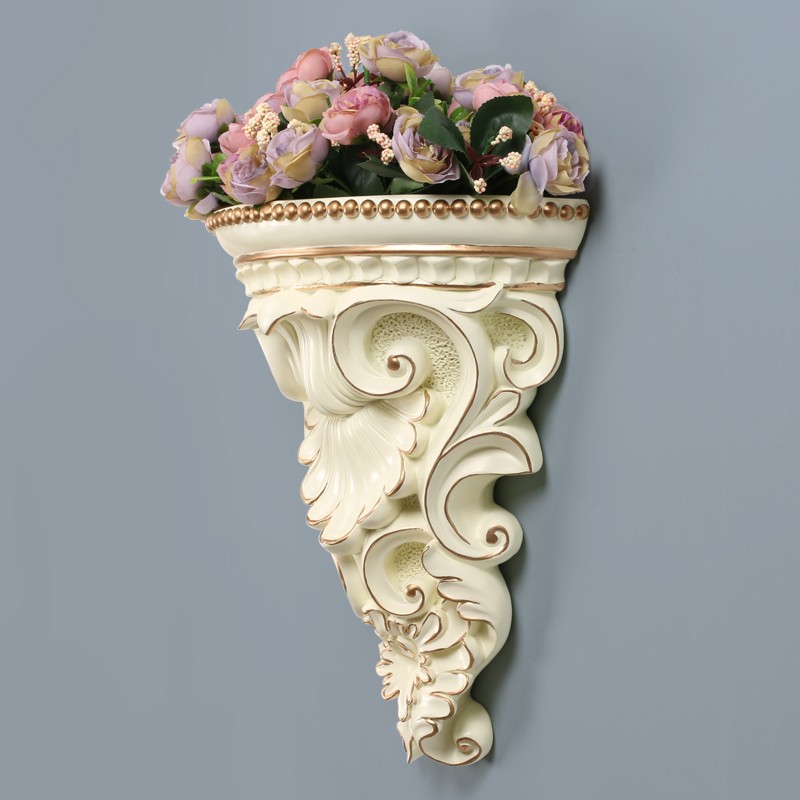欧式墙饰插花浮雕花瓶电视背景墙装饰挂件客厅Q墙上装饰品墙壁挂