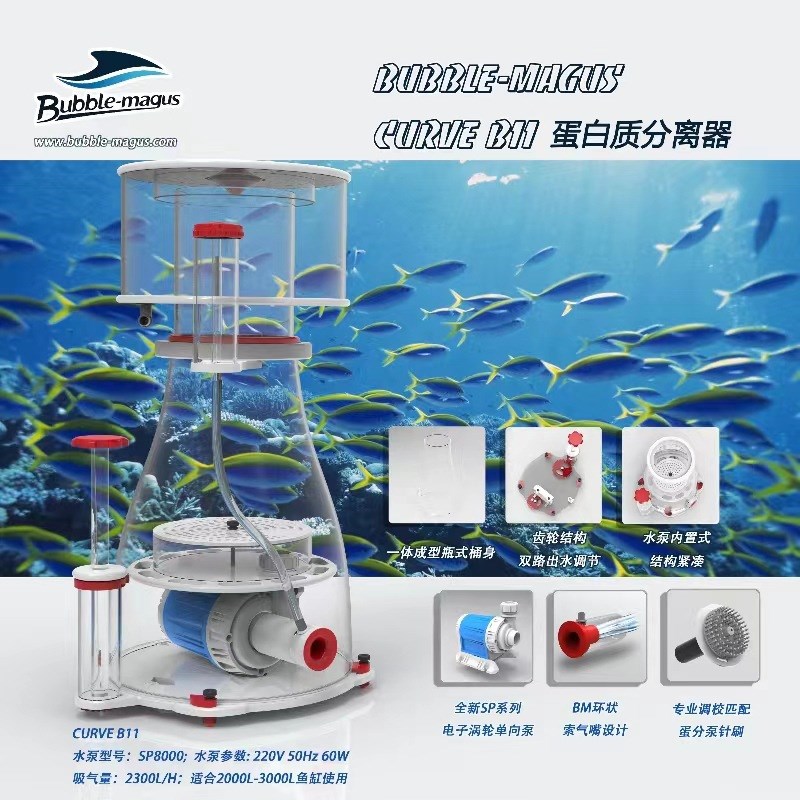 BM直流蛋白质分离器CURVE B9 B12内置蛋分化氮器DX10海水过滤器