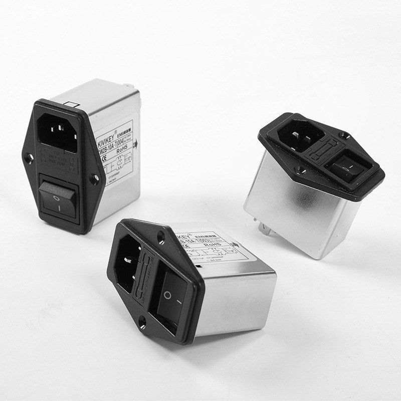 滤波器 CW2B-10A/6A/3FA-T插座单保险三合一开关