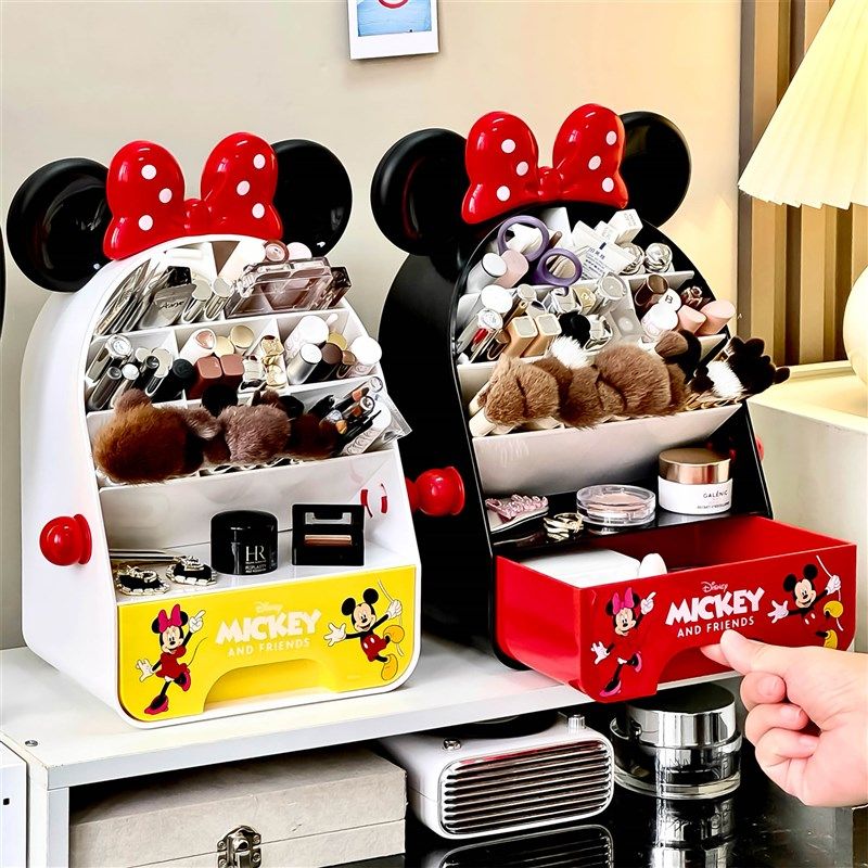 化妆品收纳盒桌面口红化妆刷置物架梳妆台抽O屉式粉扑眼影整理盒,收纳整理,桌面收纳盒,淘宝优惠券,粉丝福利购,淘宝优惠卷