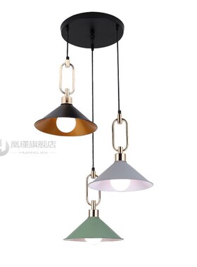 Modern Dining Romom Chandelier Simple Iron Art Macarone Crea