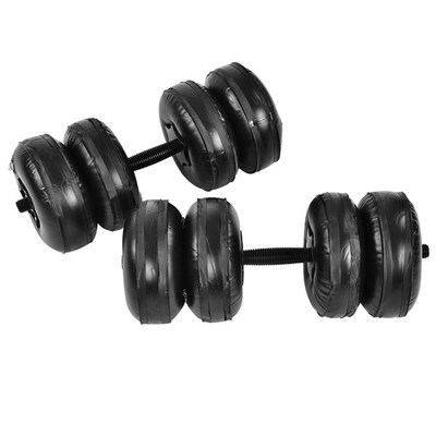 新品16-25KG Fijtness Water-filled Dumbbell Fitness Equipment