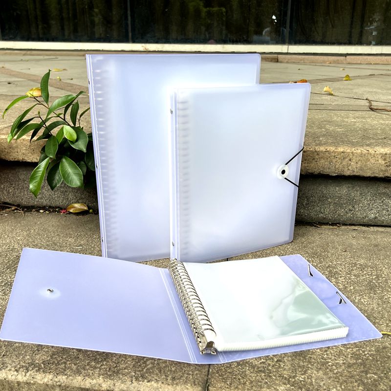 活页夹a4收纳h册卡册外壳s30孔b5活页本26孔透明文件夹多层插页袋