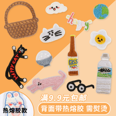 食物热熔胶带背胶刺绣布贴