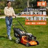 红背汽油割草机手推式 自走草坪机大功率除草机大面积果园手推草机