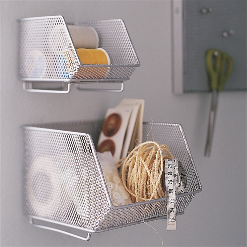 可叠加斜口储物篮隔板分类收纳篮筐橱柜衣柜分层收纳筐货架整理筐