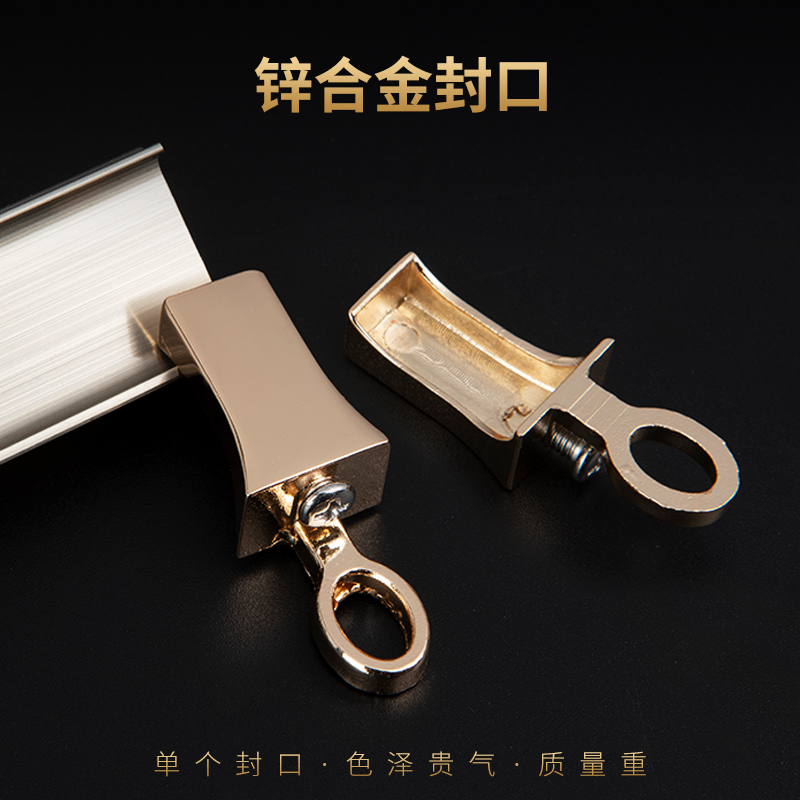 贝格奥窗帘轨道弯轨窗帘配件加厚铝合金可弯曲轨道单双轨顶装侧装