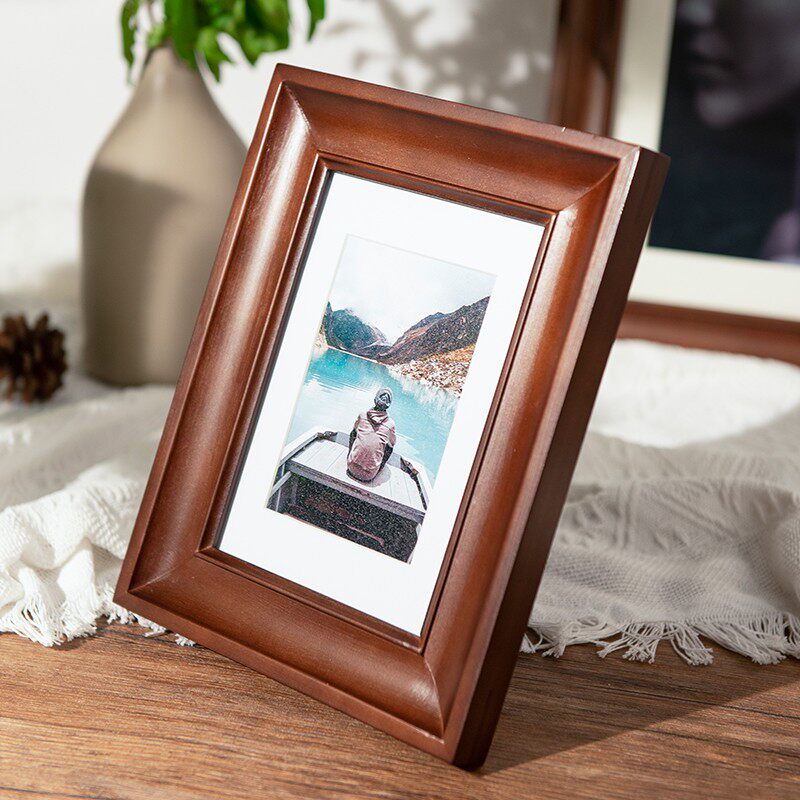 约美欧式宽边摆台像框 6 7 810寸简约实木相框打印洗照片做成像框