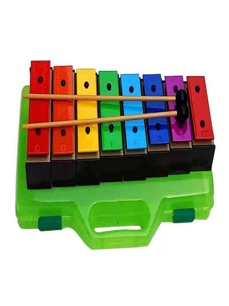 奥尔夫八音琴小钟琴音乐教具打击乐器儿童彩色8音音砖铝板琴音块