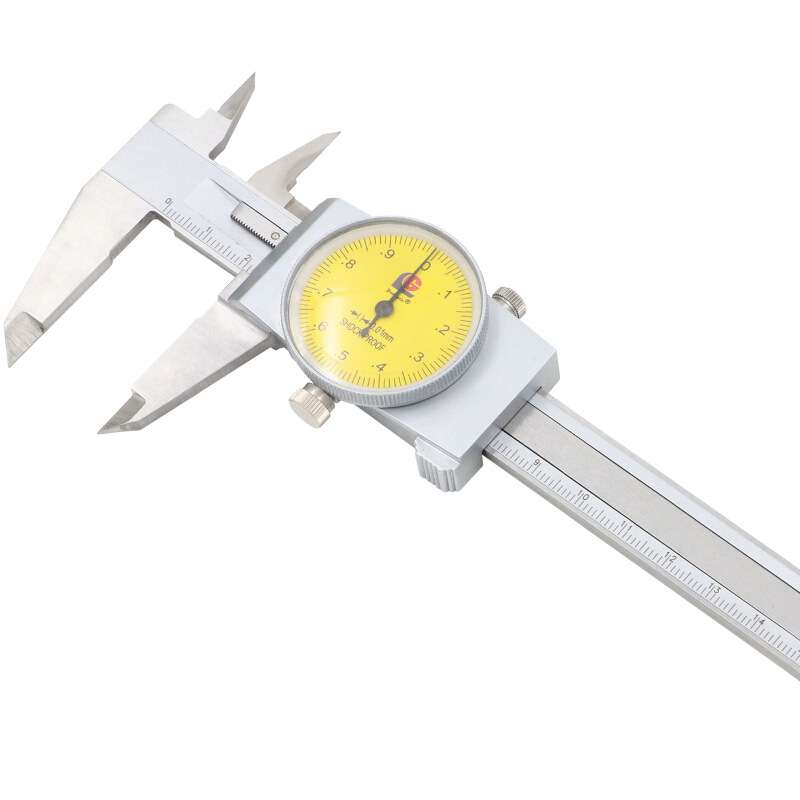 广陆带表卡尺0-200mm0.02 四用不锈钢游标卡尺 工业级171-134A