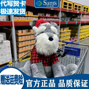 山姆雪纳瑞狗狗公仔圣诞玩偶大号毛绒玩具大娃娃女生礼物睡觉抱枕