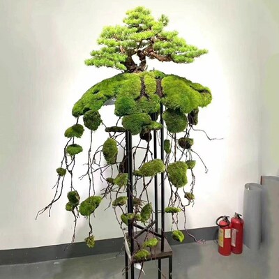 现货速发创业设计空间垂吊悬浮树玄关造景舞台景观倒挂吊饰道具假