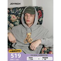 JOYRICH美式街头经典富乐熊宽松连帽套头卫衣男女同款23秋冬新款