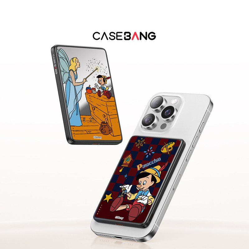 【国家3C认证】CASEBANGx迪士尼匹诺曹联名木偶奇遇记-历险系列超薄磁吸充电宝MagSafe手机移动电源
