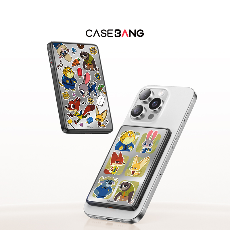 【国家3C认证】CASEBANGx迪士尼疯狂动物城联名奇遇系列出奇超薄磁吸充电宝MagSafe手机移动电源便携无线款