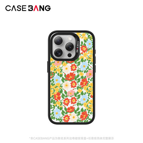 CASEBANGxKrystal联名秘密花园系列花海手机壳磁吸背盖适用于iPhone17e/16/15/14/13/Plus/Pro/ProMax/16e
