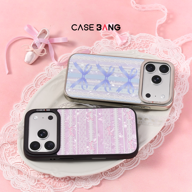 CASEBANGx芭蕾美学一体式出镜适用iPhone18ProMax/18Pro/17Promax/17Pro/16Promax/15磁吸防摔贝母苹果手机壳